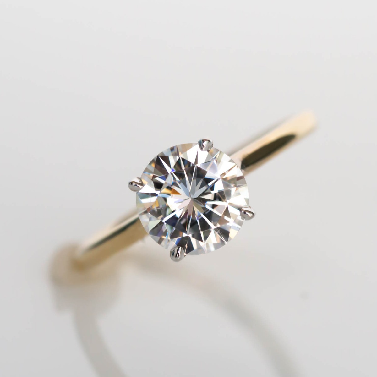 DBK Classic Solitaire Setting With Diamond Basket Only in Yellow Gold