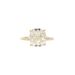 Cushion Cut DBK Classic Solitaire Setting With Diamond Basket & Bridge In Yellow Gold