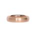 Men's Comfort Fit Wedding Band with Brushed Center and Shiny Edges in Rose Gold (5mm) 